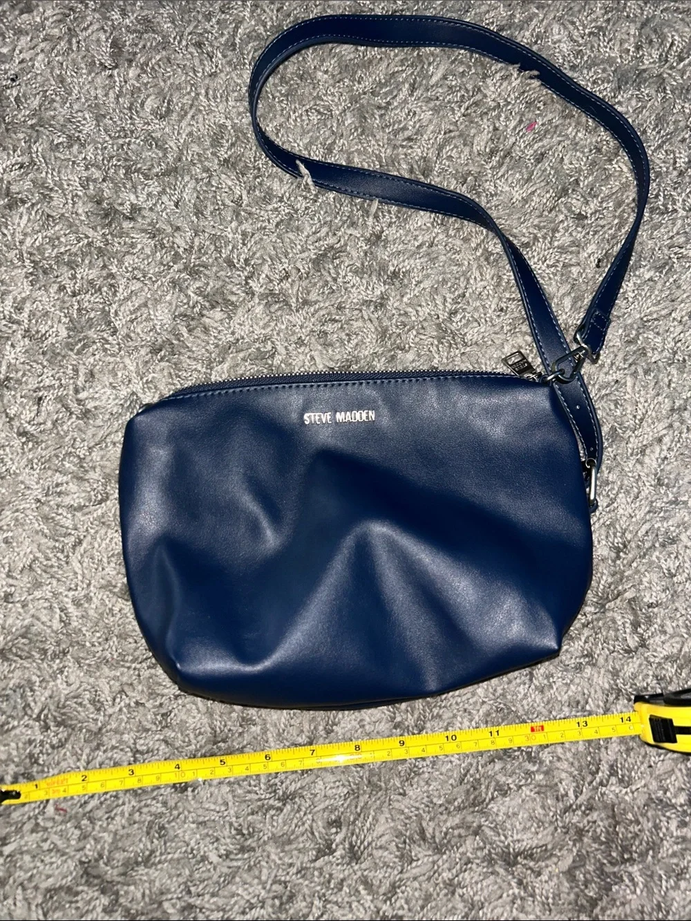 Steve Madden Dark Navy Faux-Leather Crossbody Bag - Picture 4 of 4